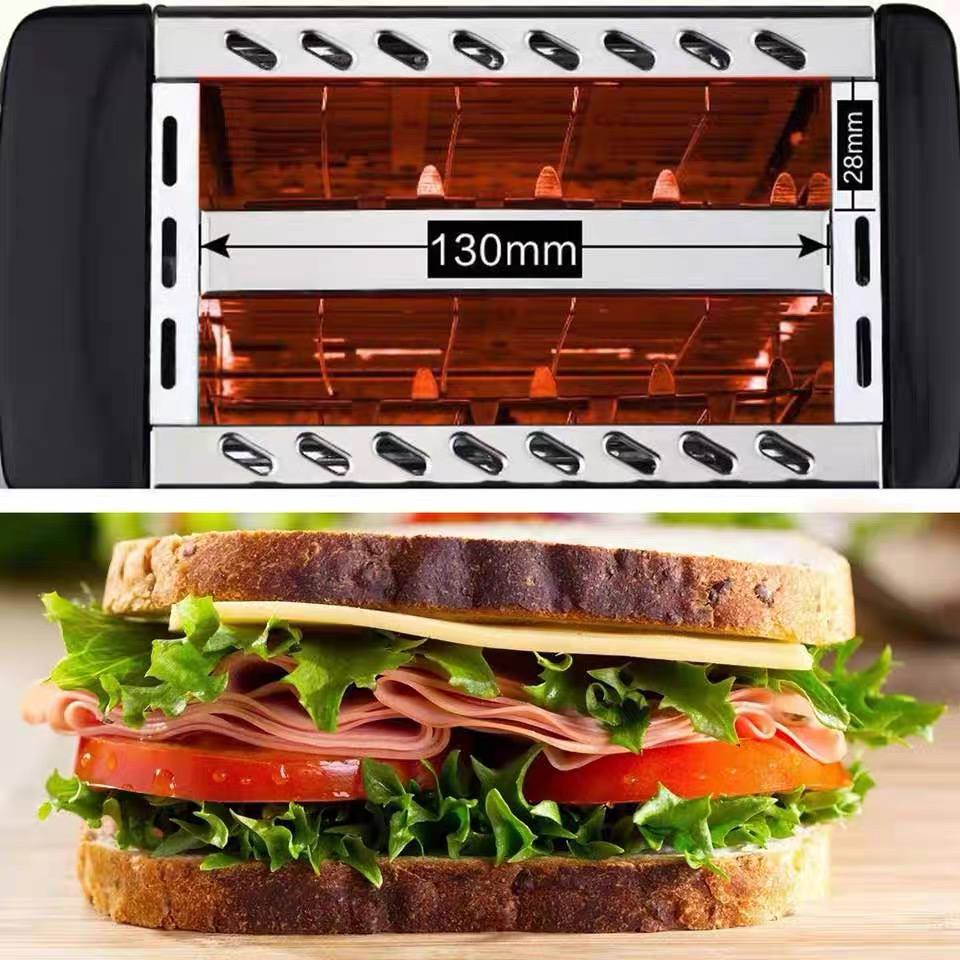 Electric 2-Slice Bread Toaster – Stainless Steel image 2