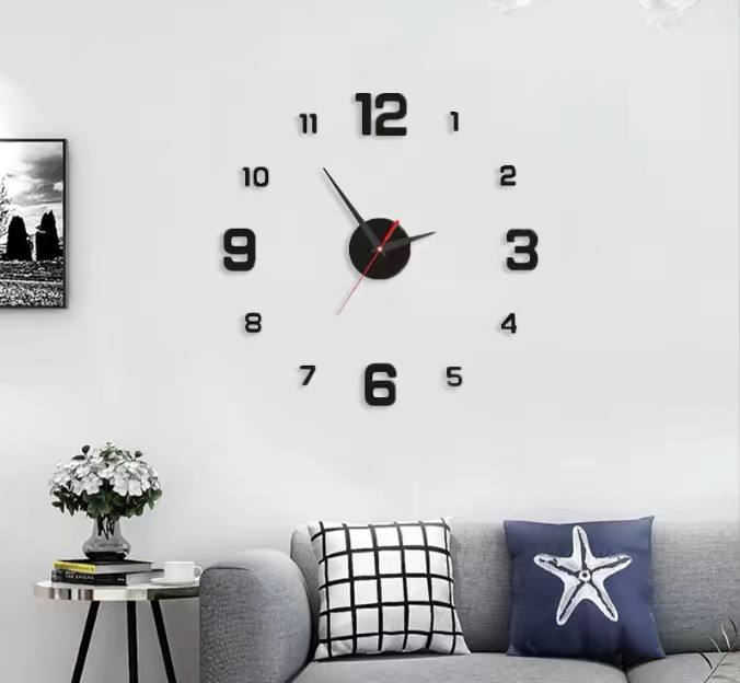 3D DIY Frameless Wall Clock