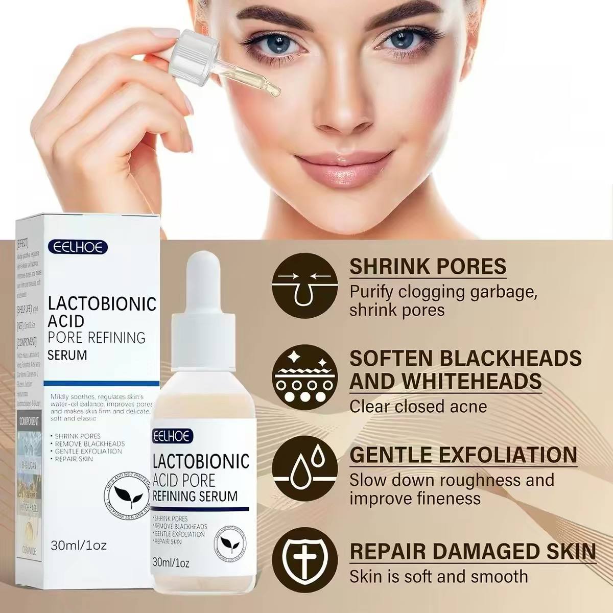 Lactobionic Acid pore-refining serum, 
