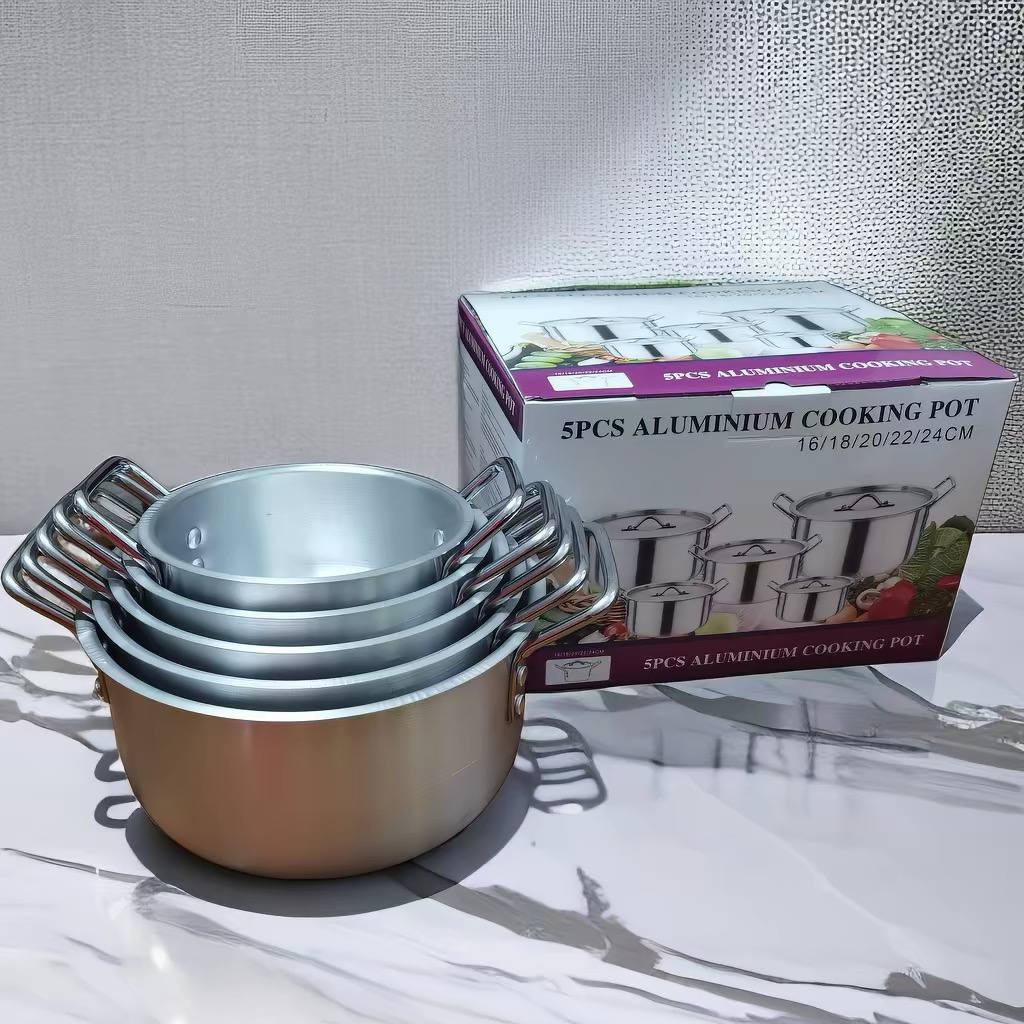  5-piece aluminum cooking pot 