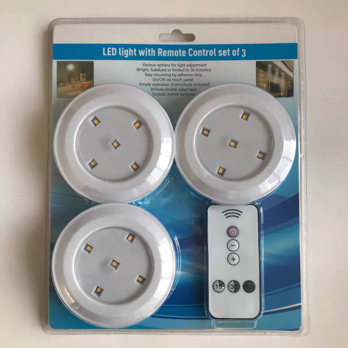 Wireless LED puck lights