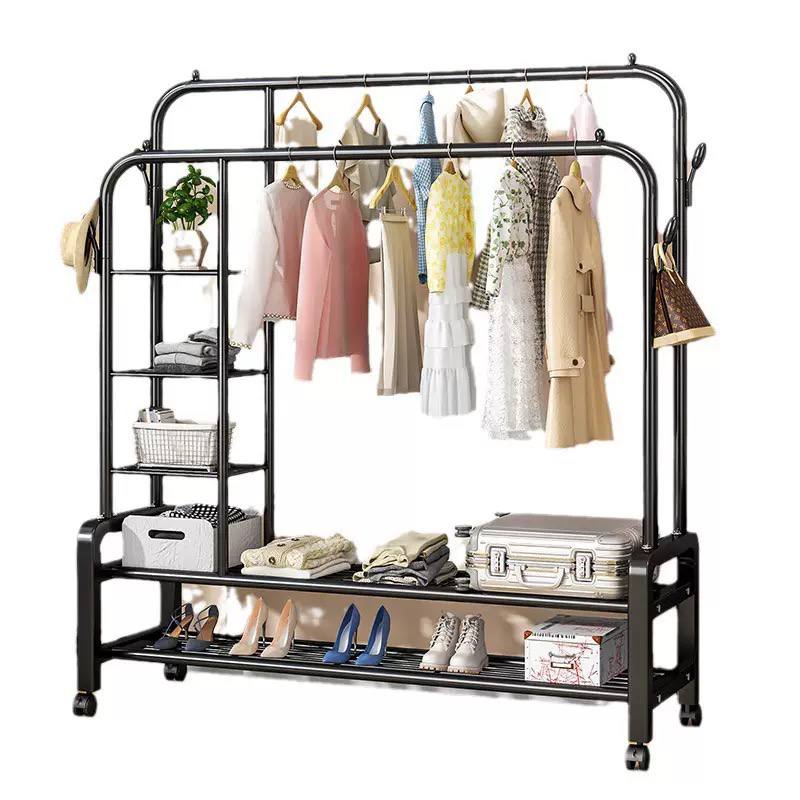  Generic solid double bar clothes