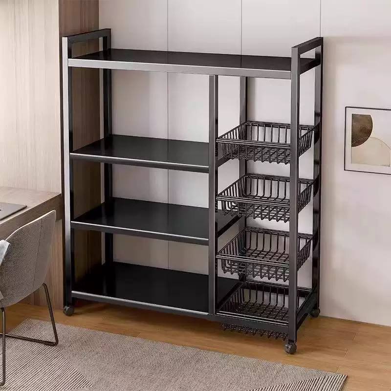 4-tier heavy-duty metal shelving unit