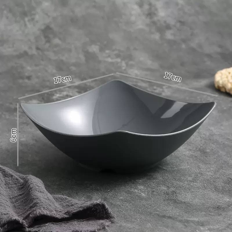 Square plastic serving bowl 