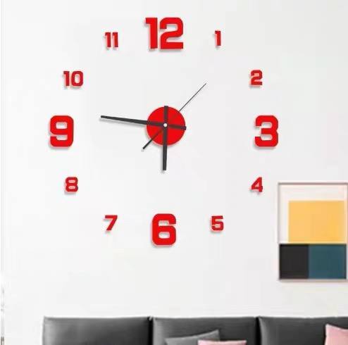 3D DIY Frameless Wall Clock image 2
