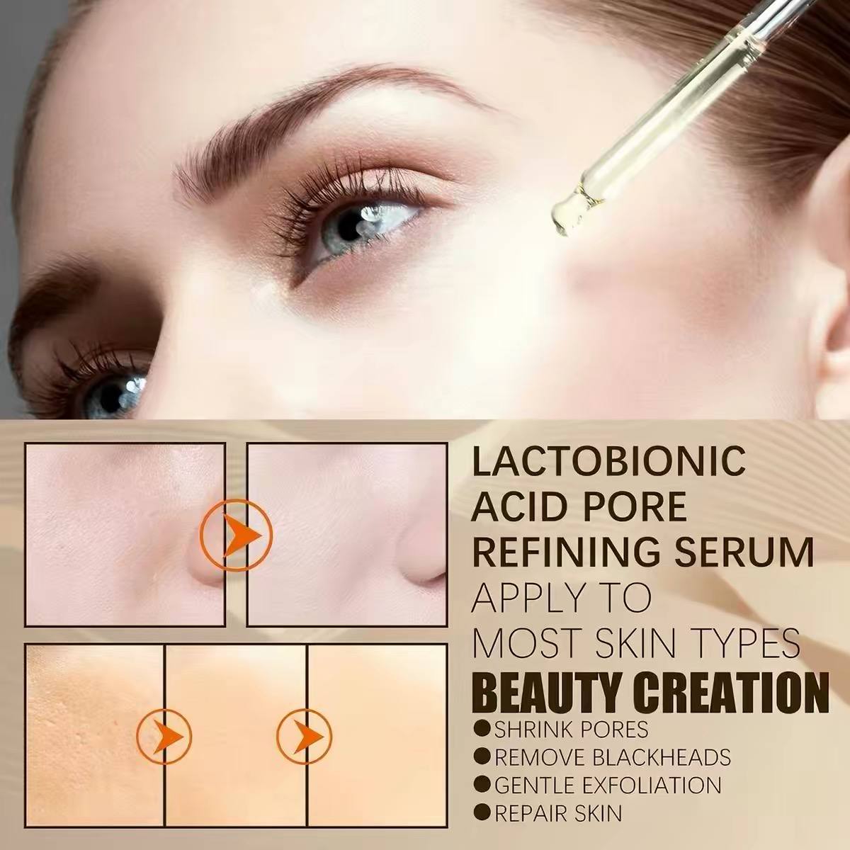 Lactobionic Acid pore-refining serum,  image 2