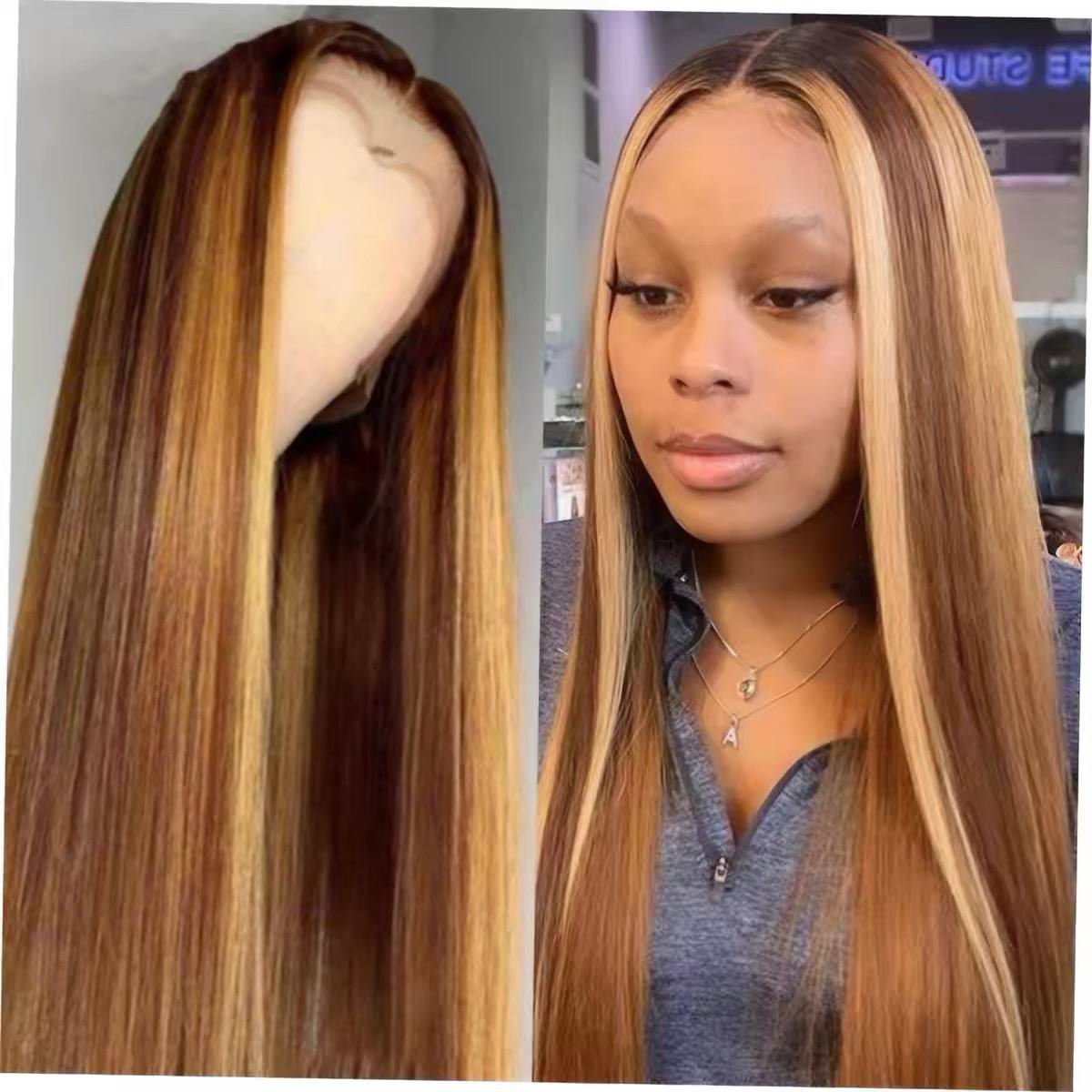 Brazilian human hair lace front wig image 2