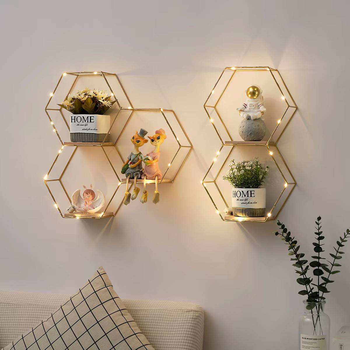 Fiira honeycomb wall shelf image 2