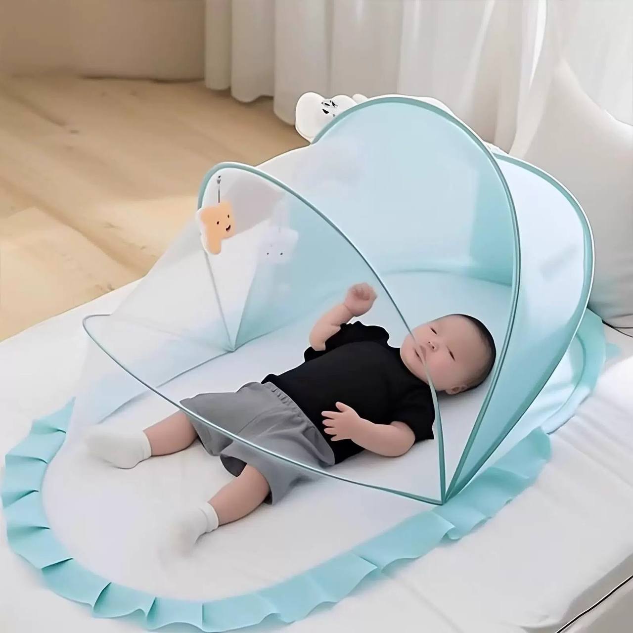 Sonarin portable foldable pink baby mosquito net tent