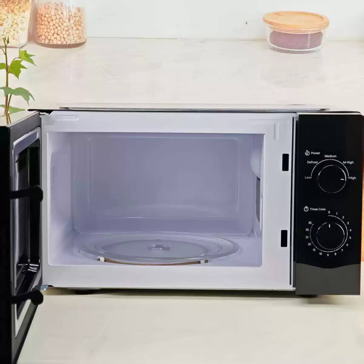 DOMO DO2520 black countertop microwave oven  image 2
