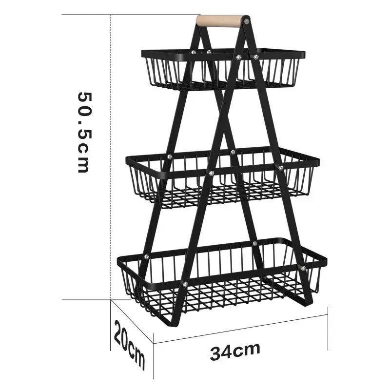  3-tier countertop fruit basket image 2