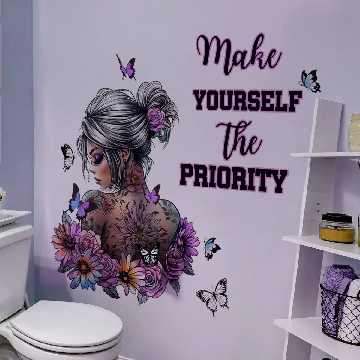 Pink Hair Girl" wall  image 3