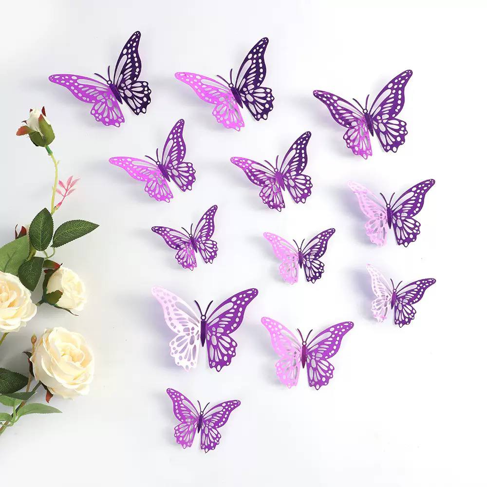  Gold 3D butterfly wall stickers  image 2