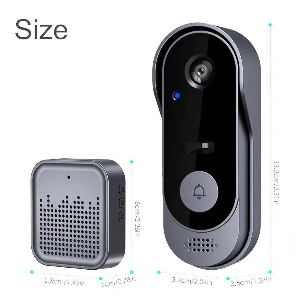 Wireless Smart Video Doorbell with Indoor Chime image 2