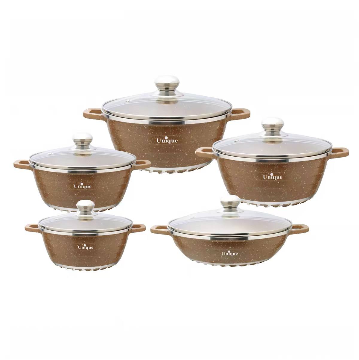  10-piece granite cookware set. image 2