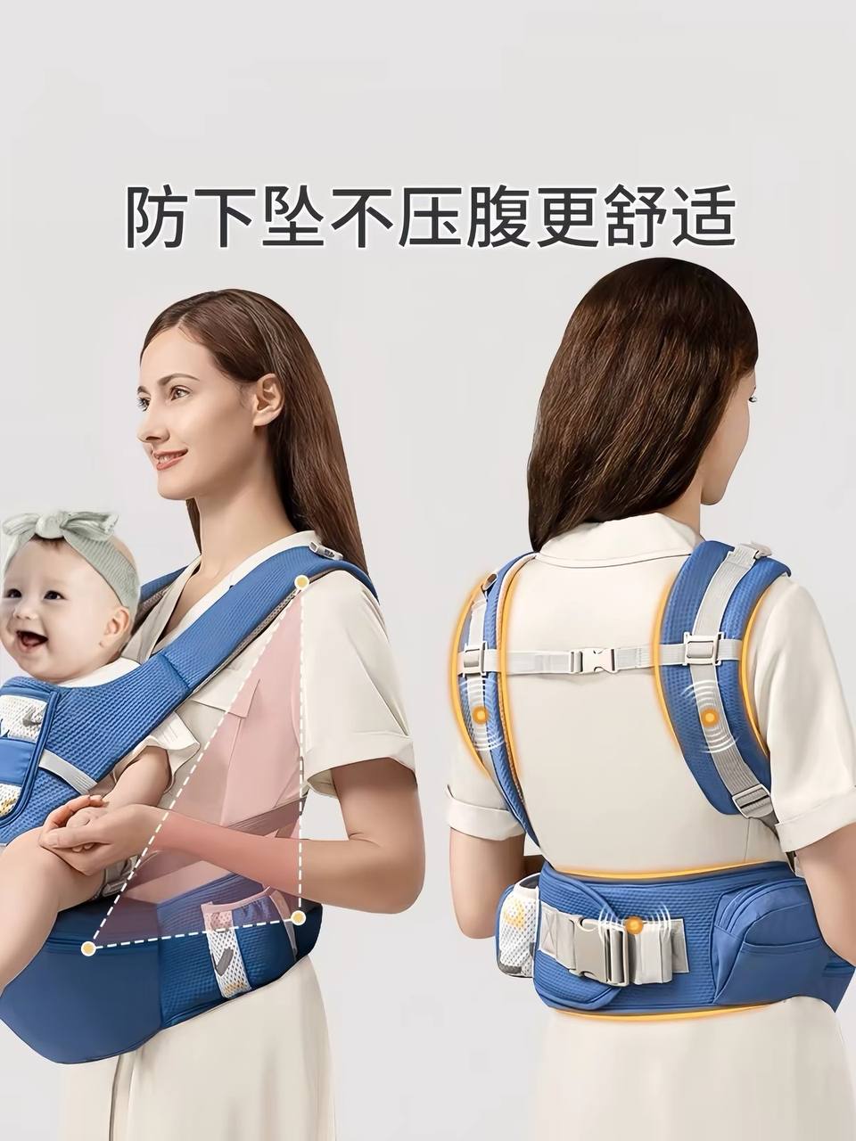 Ergonomic Baby Carrier with Hip Seat – M-Position Design