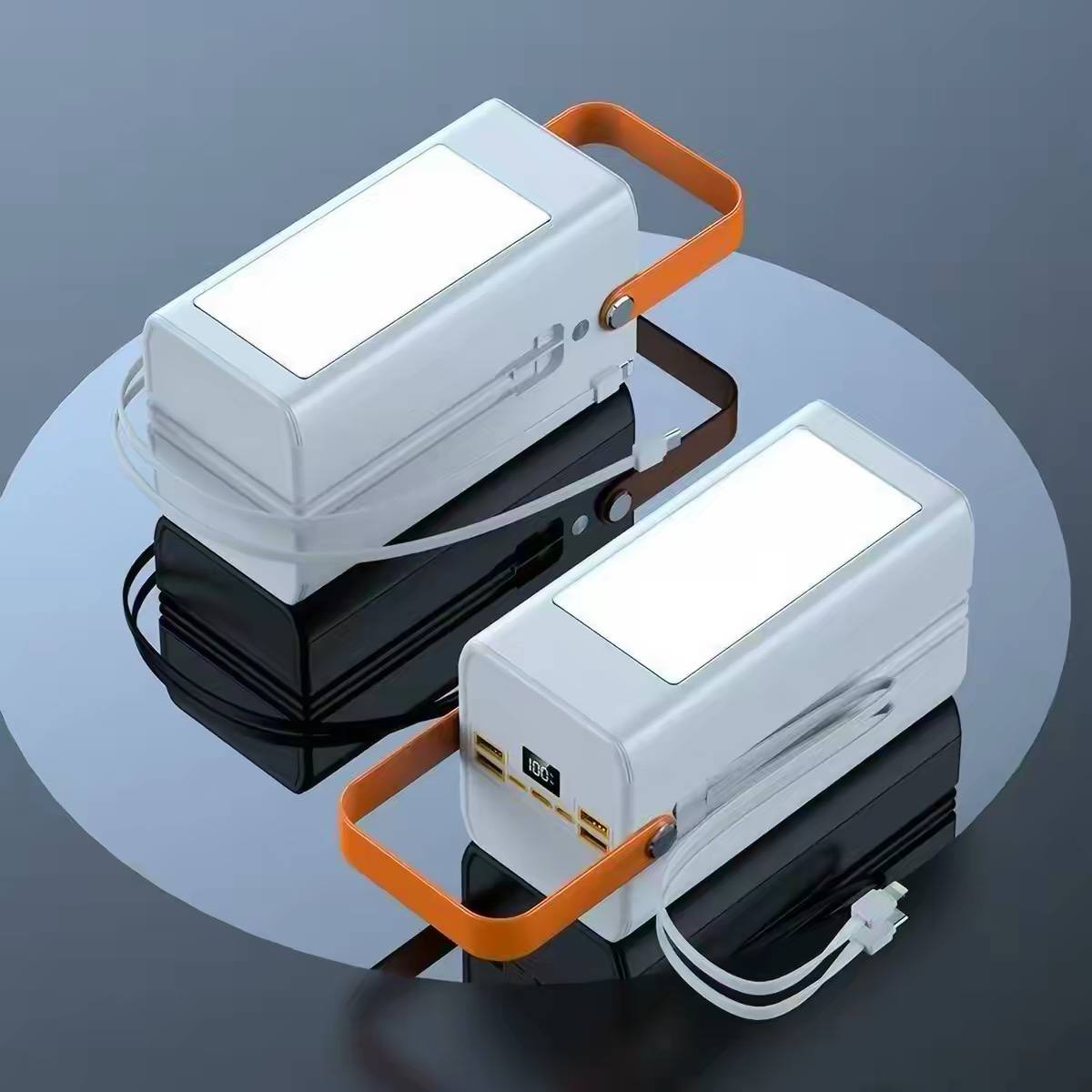  120W fast-charging power bank with built-in cables image 2