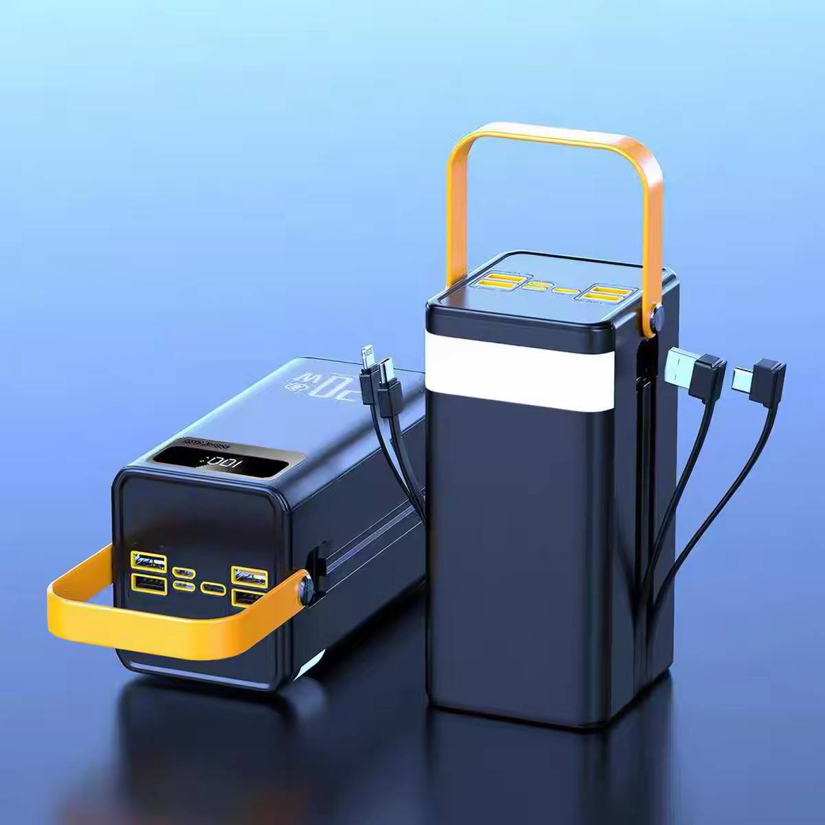  120W fast-charging power bank with built-in cables image 3