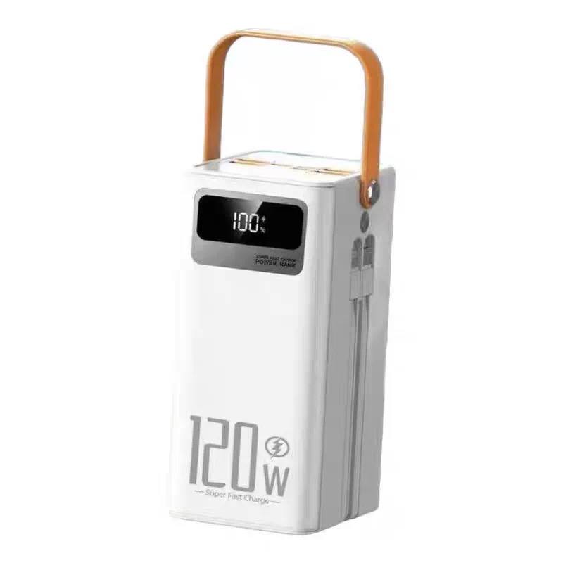  120W fast-charging power bank with built-in cables image 4