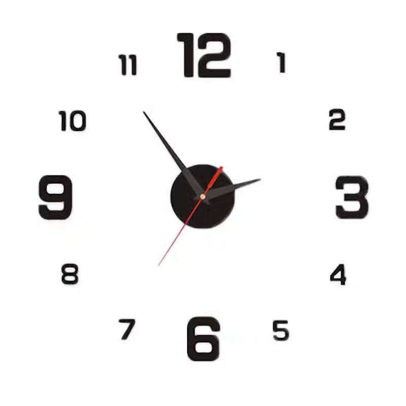 3D DIY Frameless Wall Clock image 3
