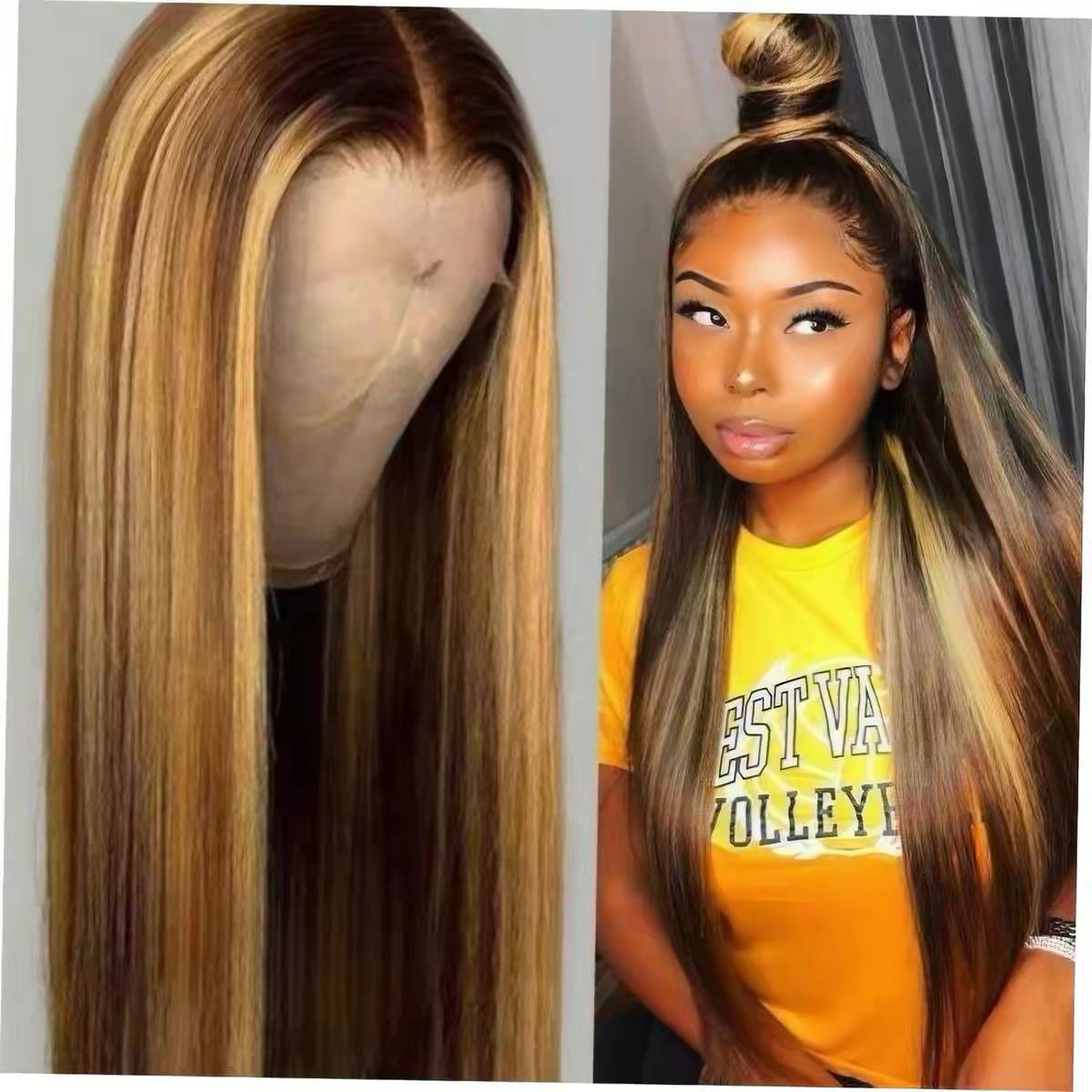 Brazilian human hair lace front wig image 3