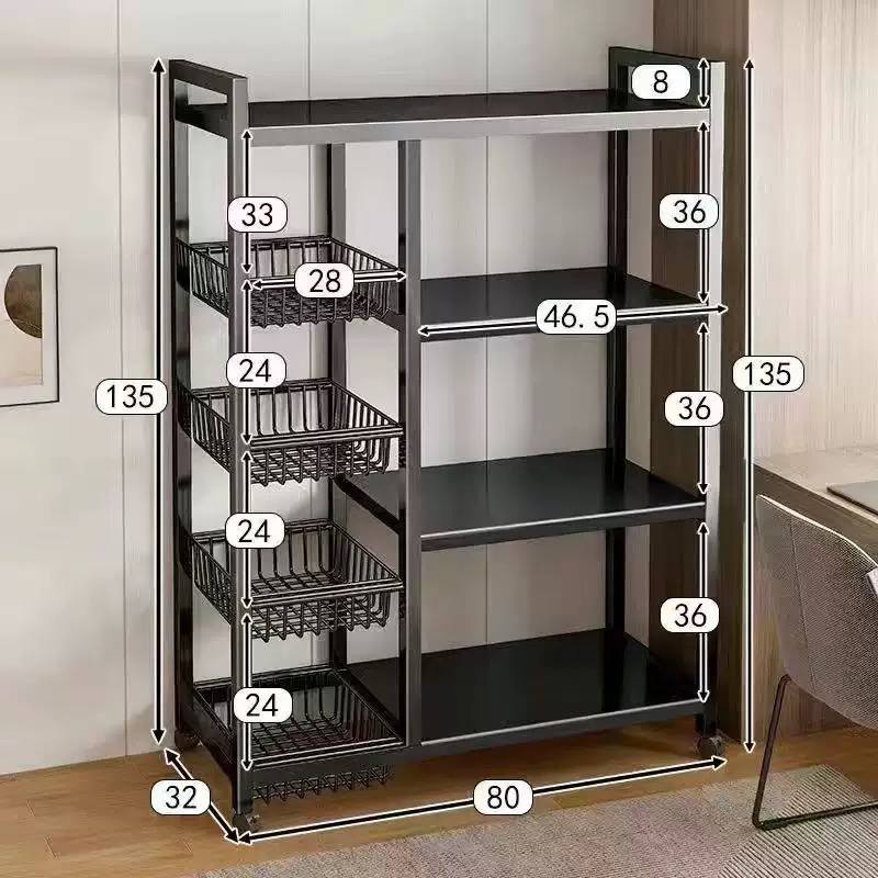 4-tier heavy-duty metal shelving unit image 3