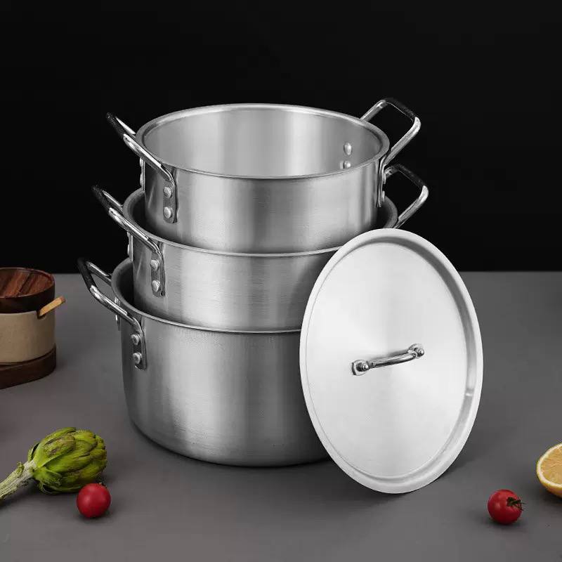  7-piece aluminum casserole cooking pot set image 3