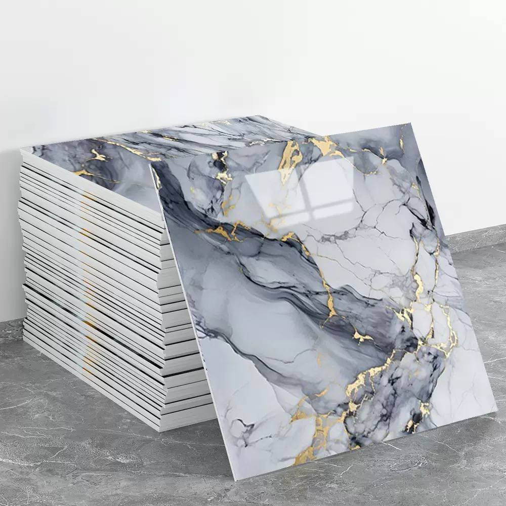  Peel-and-stick waterproof PVC wall/ceiling decorative tiles image 2