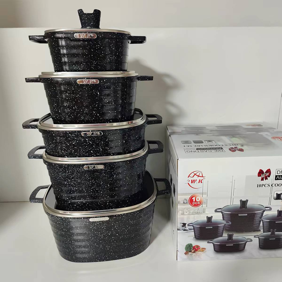 10-piece W.K cookware set  image 3