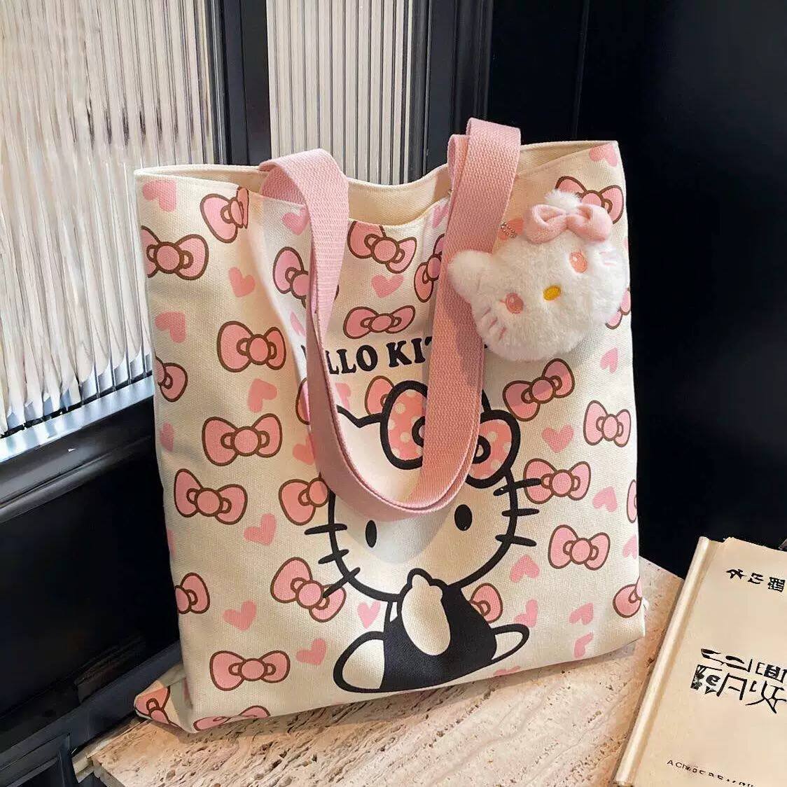 Hello Kitty Canvas Tote Bag