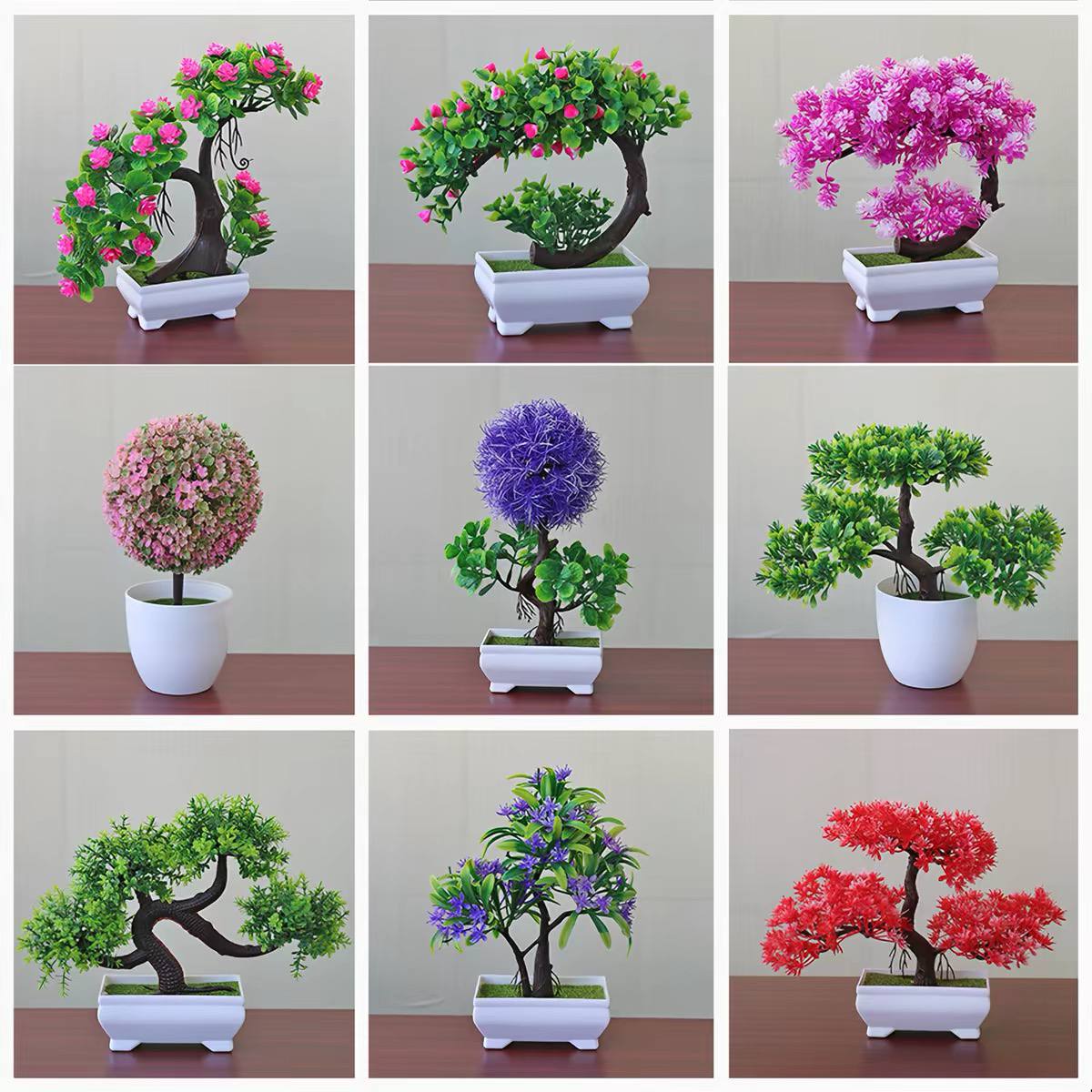 SUNESA artificial pine bonsai tree image 4