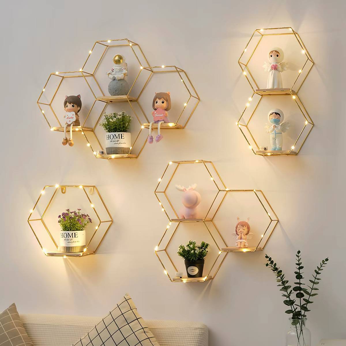 Fiira honeycomb wall shelf image 4