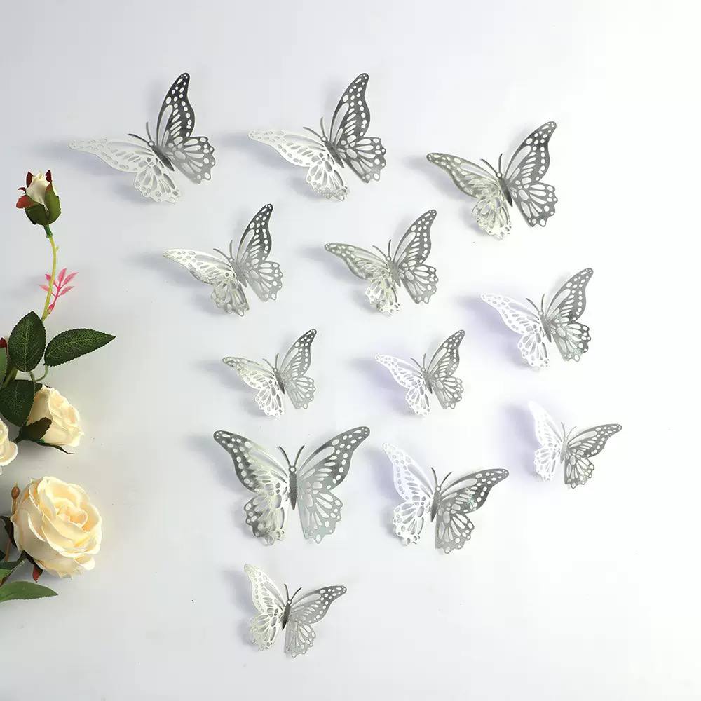  Gold 3D butterfly wall stickers  image 3