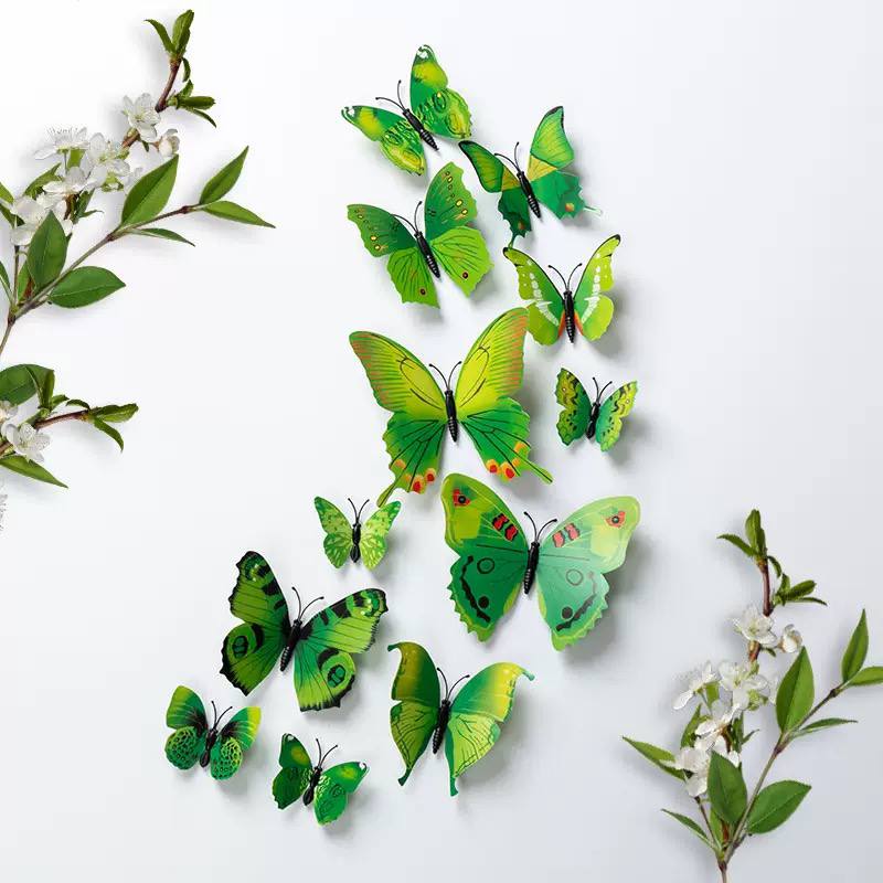  Gold 3D butterfly wall stickers  image 4