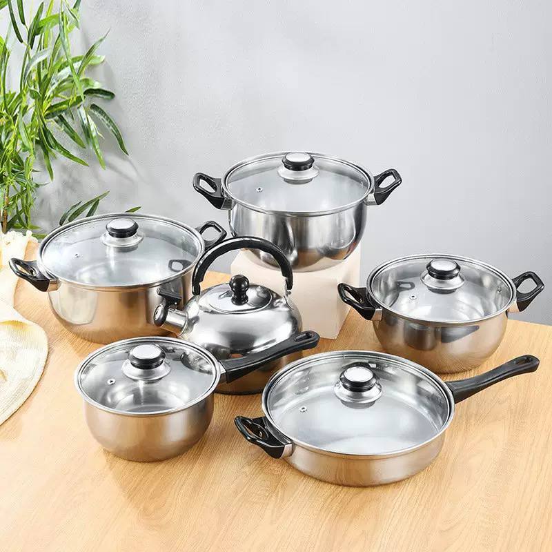  Stainless steel cookware set image 3