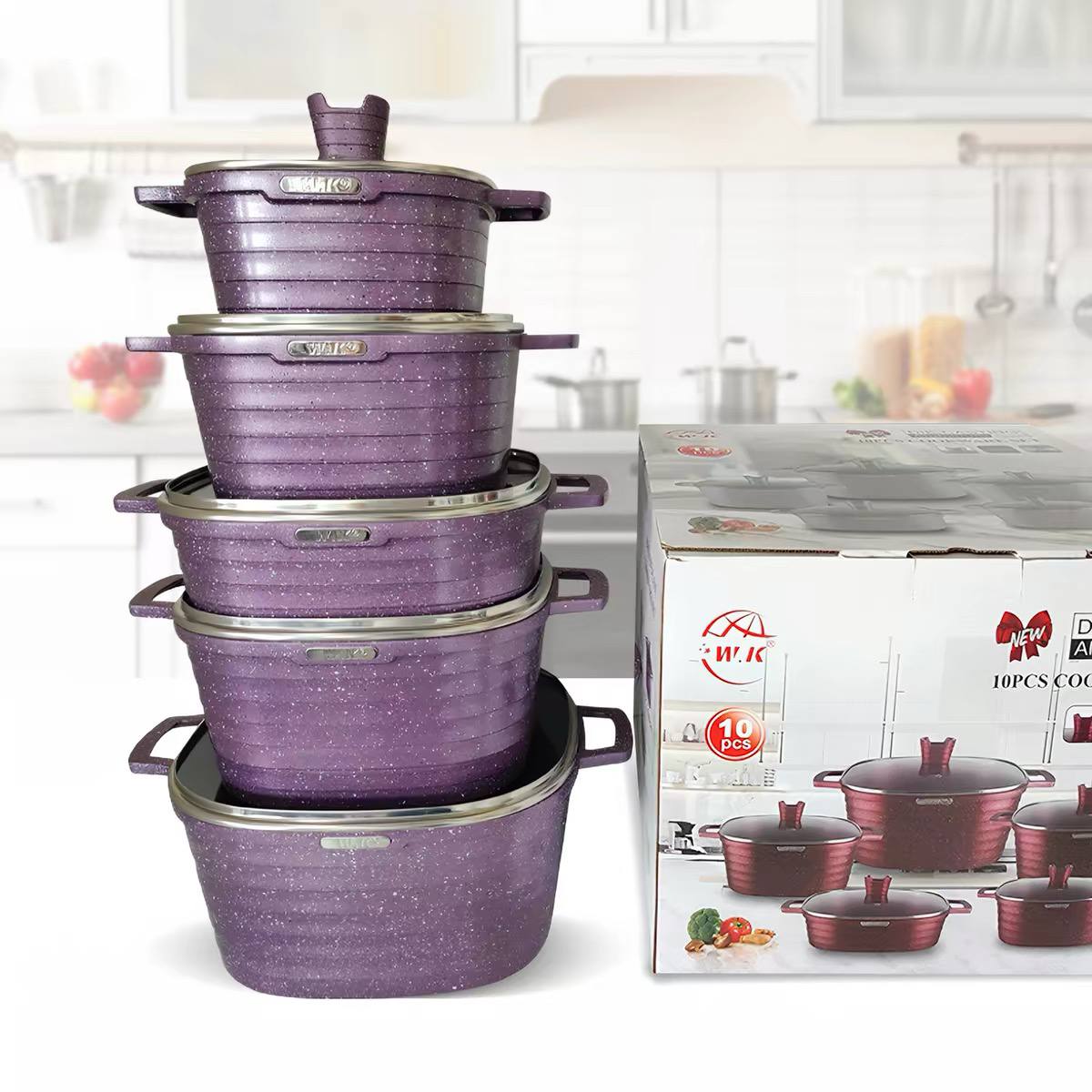 10-piece W.K cookware set  image 4