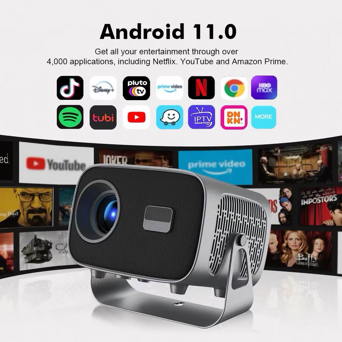 Vevshao A10 Smart Android Projector image 3