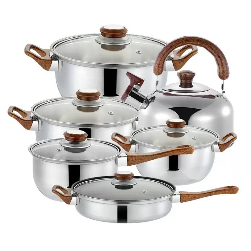  Stainless steel cookware set image 4