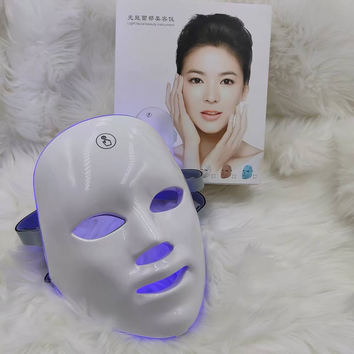 LED photon skin rejuvenation and beauty mask